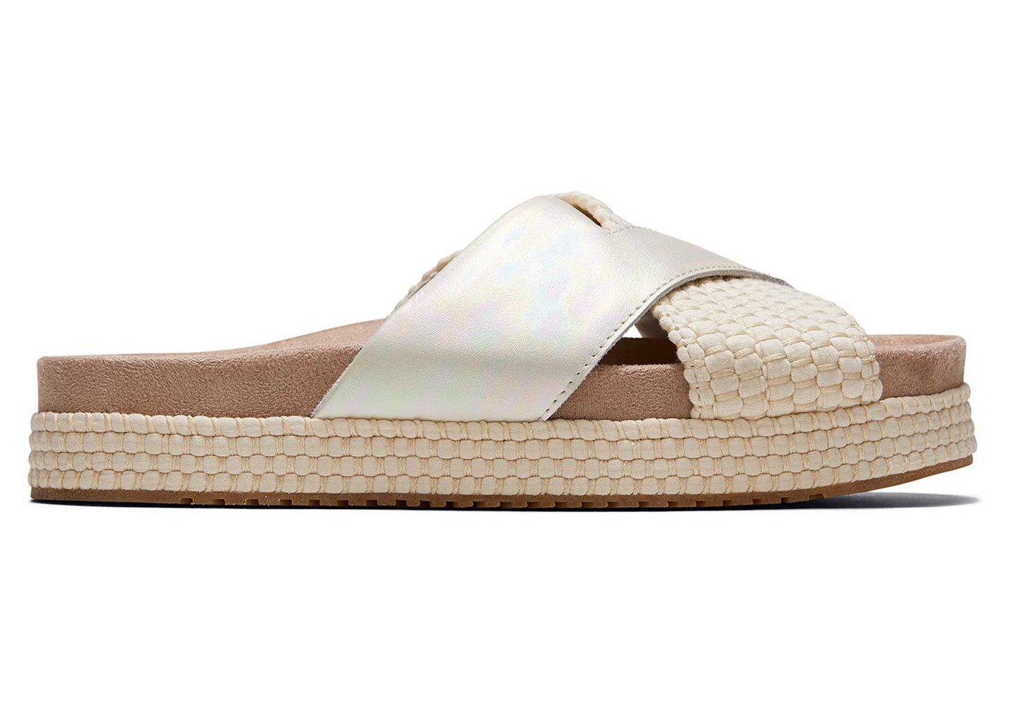 Toms Paloma Sandals Silver - Womens - 35061-DMUZ